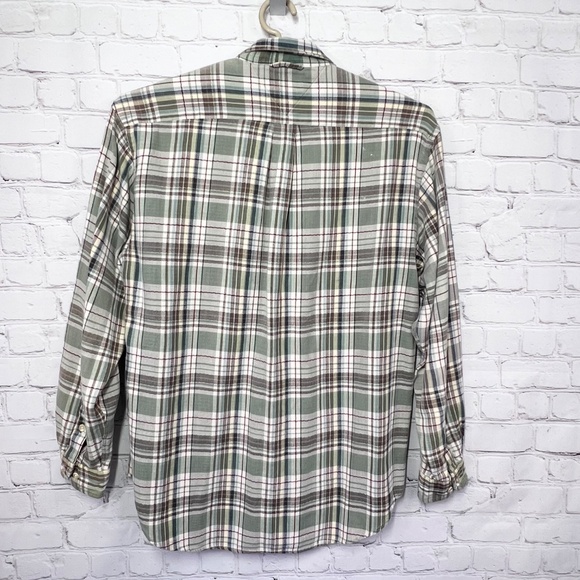 |•TOMMY HILFIGER•| Plaid Flannel Shirt Size Medium - Picture 4 of 9